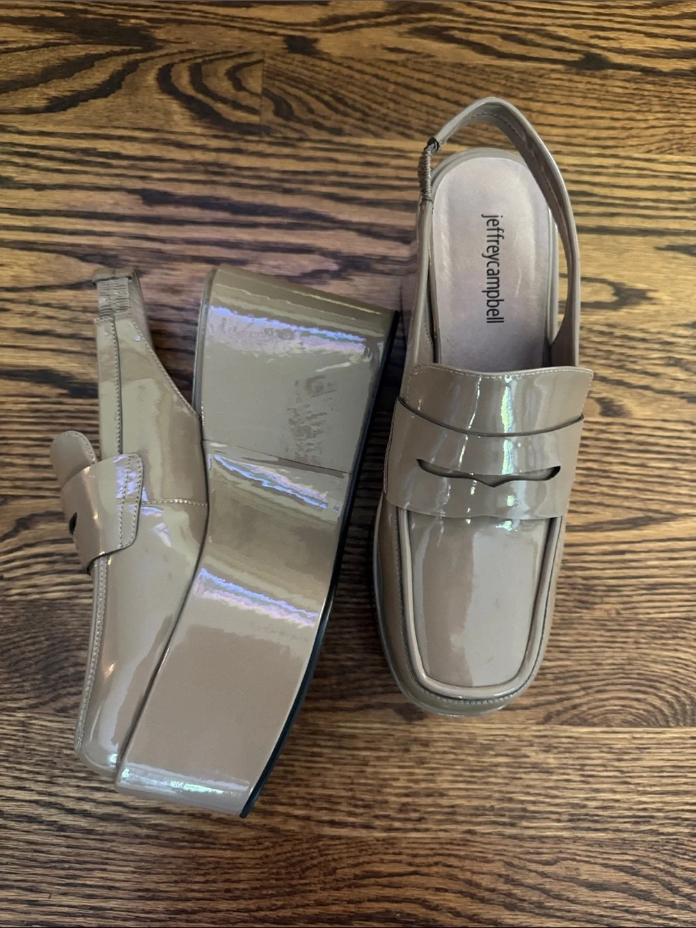 Jeffrey Campbell Walden Slingback Platform Loafer Pumps. New. Size 8.